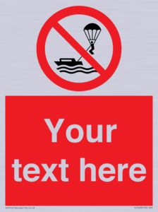 Custom No parasailing